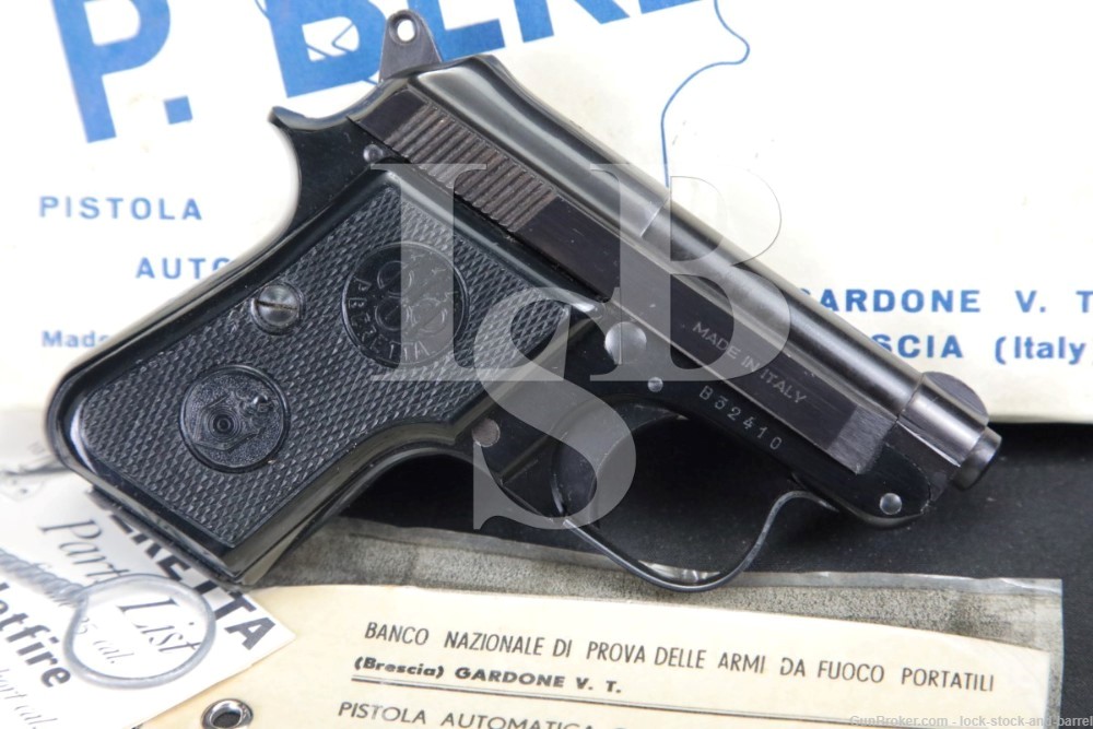 Beretta Model 950 B .25 ACP Single-Action Semi-Automatic Pistol, 1963 C&R