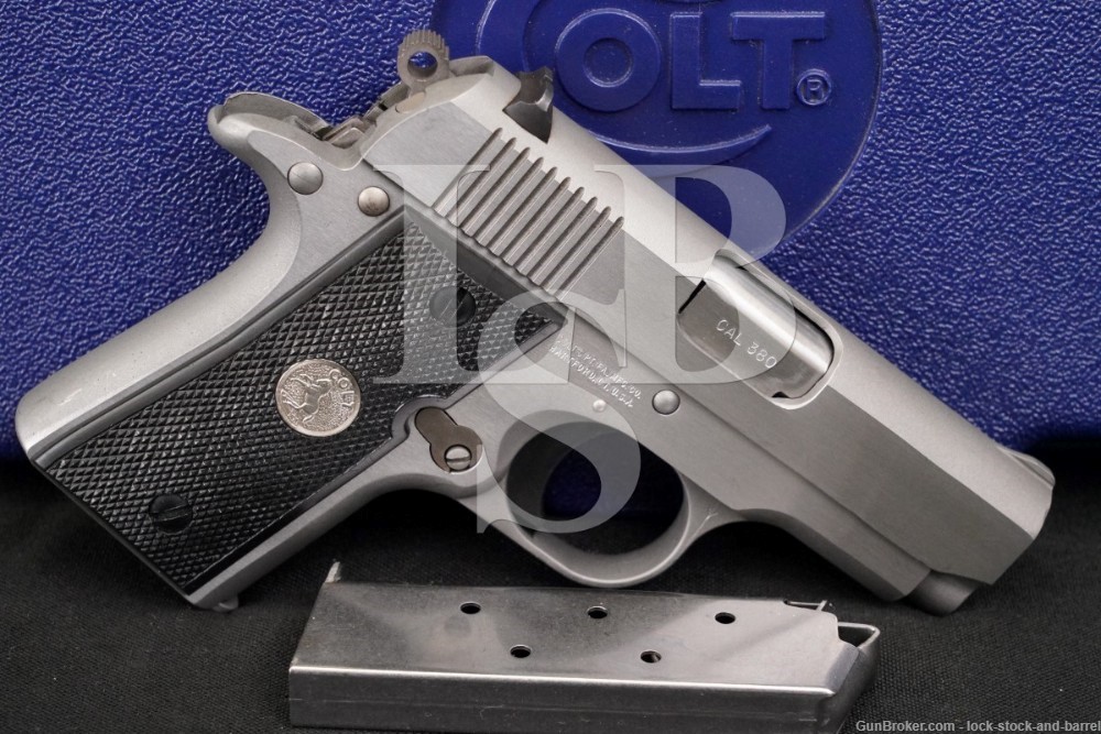 Colt Model MK IV Series 80 Mustang Stainless .380 ACP Semi-Auto Pistol ...