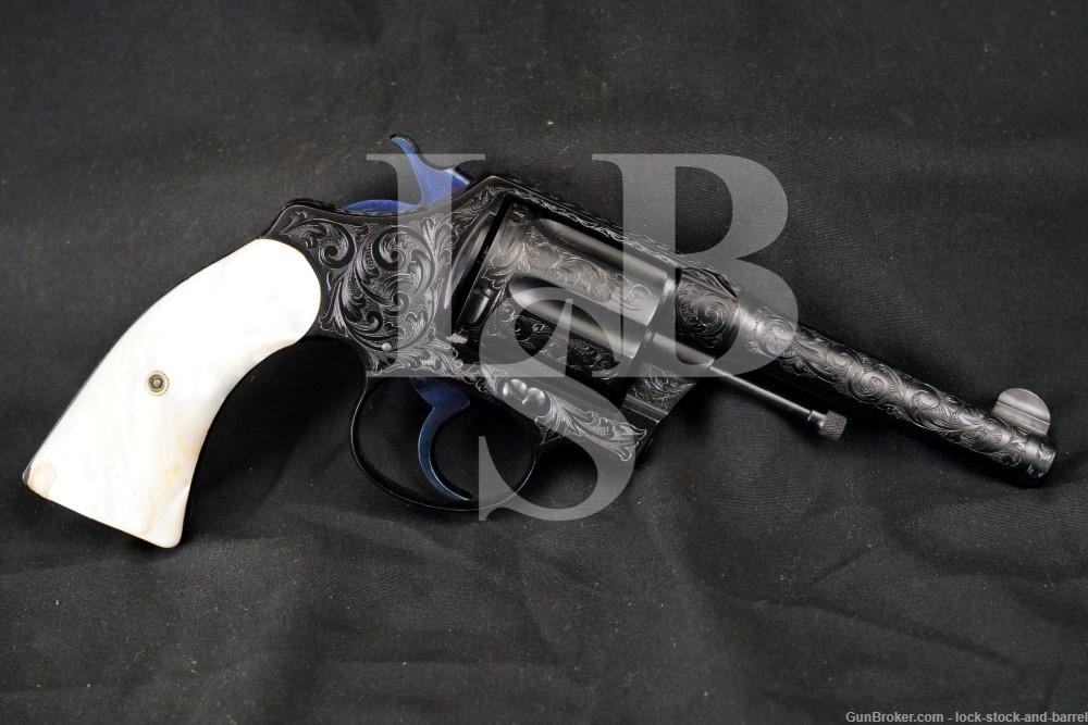 Engraved Colt Police Positive Special 4″ .32-20 WCF Revolver, 1910 C&R