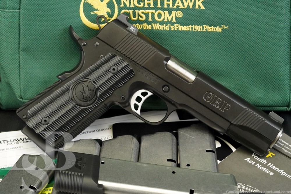 Nighthawk Custom Model GRP 1911 .45 ACP 5″ Semi-Automatic Pistol, 2021