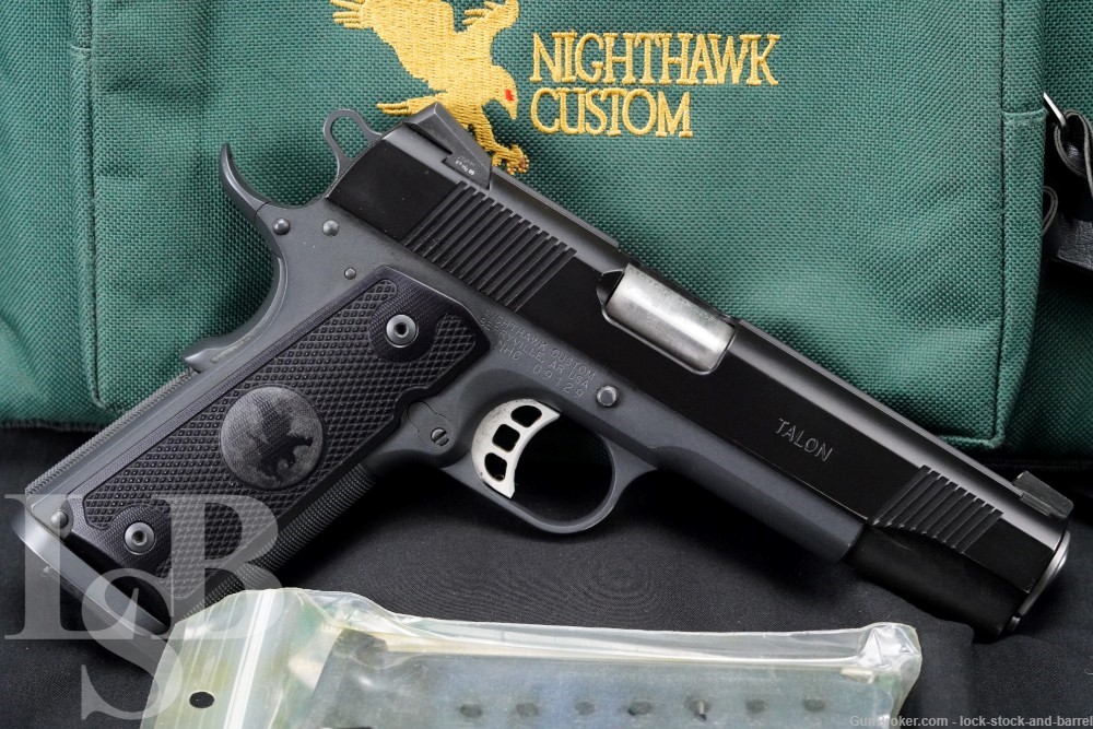 Nighthawk Custom Talon Black Nitride 5" .45 ACP 1911 Semi-Auto Pistol