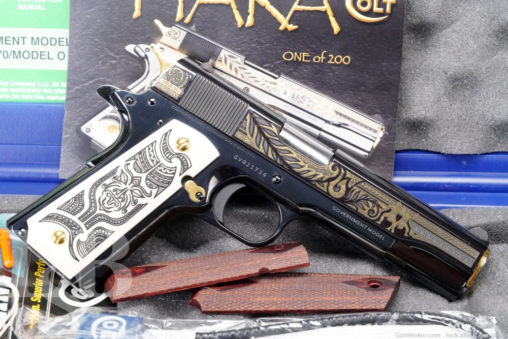 99 of 200 Colt SK Customs The Haka 1911 .38 Super Semi-Auto Pistol