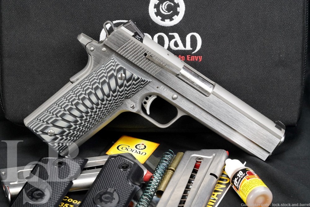 Coonan Model Classic .357 Magnum Automatic 5" Stainless 1911 Pistol