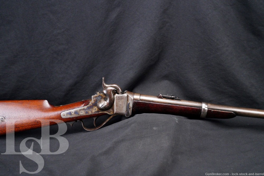 Sharps New Model 1863 .52 Caliber Single Shot Carbine, 1863-65 Antique