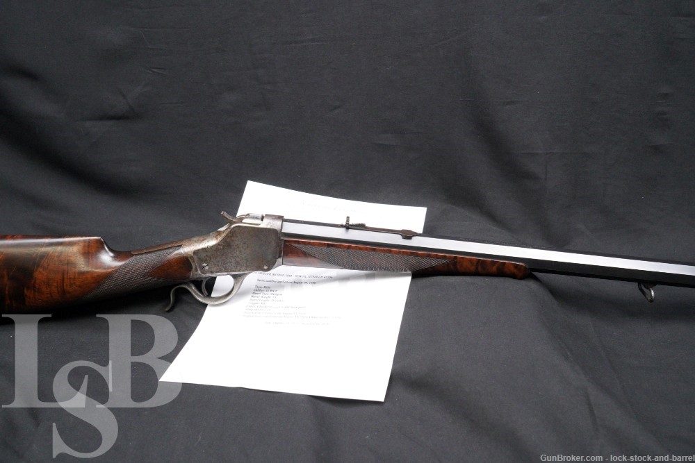 Winchester 1885 High Wall Deluxe .44 WCF 28″ Single Shot Rifle 1890 Antique