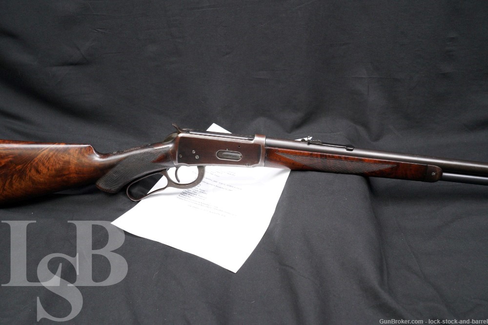 Winchester Model 1894 Deluxe Short Rifle .30 WCF 22″ Lever Action Antique