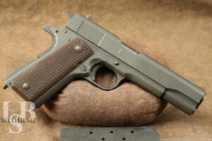 1944 US Army WWII Ithaca 1911-A1 .45 ACP 5" Semi-Auto Pistol C&R Rare Old