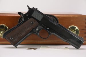 43 OF 50 ITHACA GUN CO. IG-NUMBER 1911A1 .45 ACP SEMI AUTO PRESENTATION PISTOL