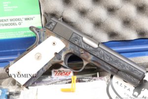 Altamont Regal Engraved Colt Government 1911 .45 ACP Semi-Auto Pistol & Box