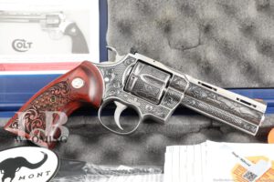 Altamont Royal Patriot Engraved Colt Python 4.25" .357 Magnum Revolver
