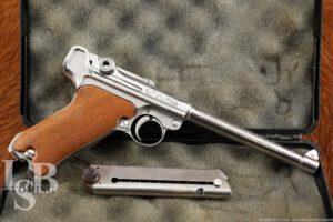 Amico American Eagle Luger 6” .9mm Engraved Semi Automatic Target Pistol
