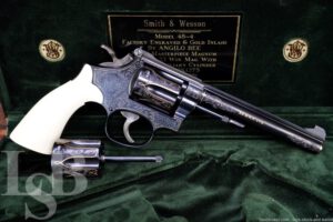 Angelo Bee Engraved Smith & Wesson S&W Model 48-4 .22 WMR 6" DA/SA Revolver