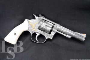 Angelo Bee Engraved Smith & Wesson S&W Model 63 .22 LR 4" Revolver 1980