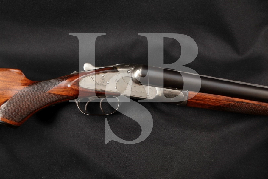 Baker Gun Co. Model R Grade Krupp, Engraved Blue & Case Colored 30” Side by Side Dual Trigger Shotgun MFD 1906-13 C&R