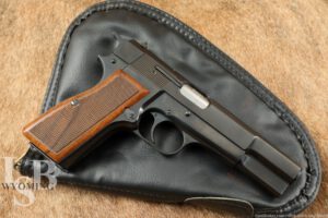 Belgian Browning Hi-Power Mk. II 9mm 4.7” Semi Automatic Pistol & Case