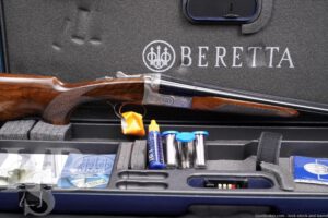 Beretta 471 Silver Hawk 20 GA 26" SXS Double Barrel Shotgun & Case, 2004