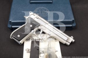 Beretta U.S.A. Model 92FS Inox Stainless 9mm DA/SA Semi-Auto Pistol 1999