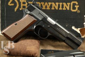 Browning Belgium FN Hi Power 9mm 4.75” Pistol MFD 1990 w/ Box