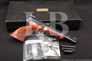 Browning FN Medalist .22 LR Semi-Auto Target Pistol Case & Weights 1974