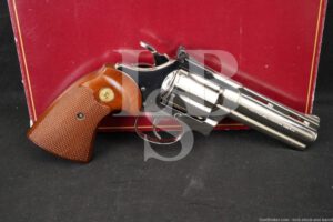 COLT Diamondback D5541 .22 LR DA/SA Double-Action Revolver, MFD 1983 Nickel