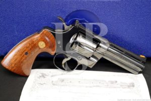 COLT Python I3640 357 Magnum 4" DA/SA Revolver 1987 w/ Factory Letter & Box