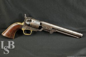 Civil War-Era Colt Model 1851 Navy .36 Cal Percussion Revolver 1863 Antique