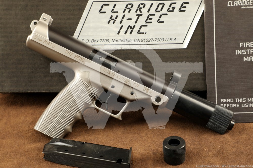 Claridge Hi-Tec S-9 S9 9mm 5” Blowback Semi-Auto Pistol w/ Factory Box