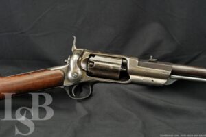 Colt 1855 Revolving Carbine Side Hammer .44 Cal Percussion Rifle, Antique