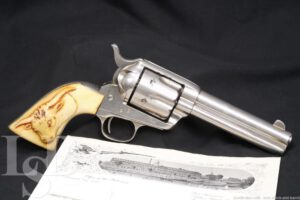 Colt 1st Gen Single Action Army 4 3/4" SAA .45 Revolver, MFD 1885 Antique