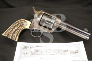 Colt 1st Gen Single Action Army SAA 4.75" .41 LC Revolver & Letter 1902 C&R