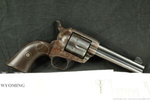 Colt 1st Gen Single Action Army SAA 4 3/4" .45 Revolver & Letter, 1924 C&R