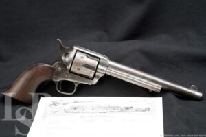 Colt 1st Gen Single Action Army SAA 7 1/2" .45 LC Revolver, 1877 Antique