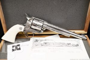 Colt 3rd Gen Single Action Army SAA .44 Special Engraved Revolver, MFD 1979