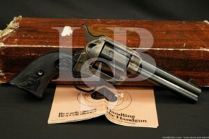 Colt 3rd Gen Single Action Army SAA 4 3/4" .357 Magnum Revolver & Box, 1978