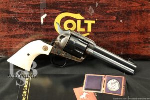 Colt 3rd Gen Single Action Army SAA 4 3/4" .44-40 WCF Revolver & Box, 1985