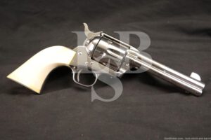 Colt 3rd Gen Single Action Army SAA Nickel 4 3/4" .44 Special Revolver 1979