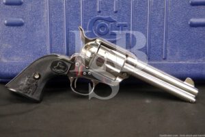 Colt 3rd Gen Single Action Army SAA P1841 Nickel 4 3/4" .45 Revolver, 2001