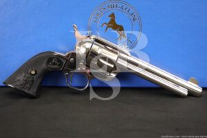 Colt 3rd Gen Single Action Army SAA P1856 Nickel 5 1/2" .45 Revolver, 2004
