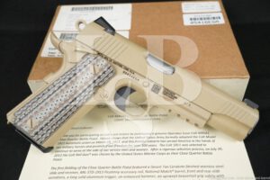 Colt Decommissioned M45A1 CQBP USMC 1911 Rail Gun Tan .45 ACP Pistol, 2013