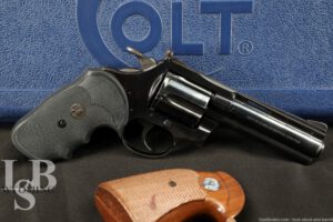 Colt Diamondback .38 Spl 4” DA/SA Revolver W/ Hardcase, Original Grips