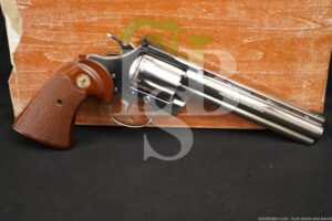 Colt Diamondback Model D5161 Nickel 6" .22 LR SA/DA Revolver, 1980