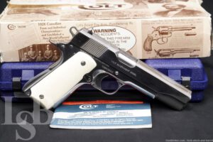 Colt Enhanced 1911 Bright Stainless O2071E .38 Super Semi-Auto Pistol, 1994