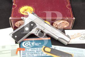 Colt Gold Cup National Match Stainless 1911 .45 ACP Semi-Auto, 1990 ATF C&R