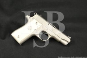 Colt MK IV Series 80 Government Model 380 ACP 3.25" Nickel Semi-Auto Pistol
