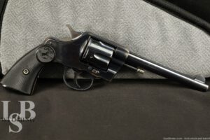 Colt Model 1896 D.A. 38 DA/SA Revolver In .38 Colt W/ Case, 1896 Antique