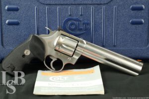 Colt Model King Cobra 6" Stainless .357 Magnum Double Action Revolver, 1996