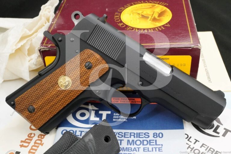 Colt Model Lightweight Officers ACP MKIV Series 80 45 ACP 3.5″ Pistol ...