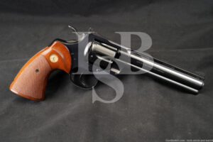 Colt Model Python .357 Magnum 6" Blued DA/SA Revolver, MFD 1978