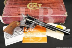 Colt New Frontier SAA Single Action Army 7 1/2" .45 LC Revolver, MFD 1979