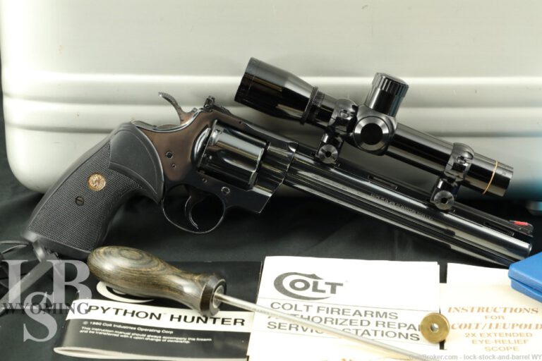 Colt Python Hunter W/ Original Scope .357 Mag 8” Barrel DA Revolver ...